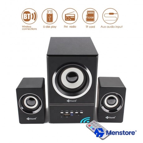 Kisonli Smart Wireless Powerful Bass Speaker Subwoofer Gaming Bluetooth with Remote