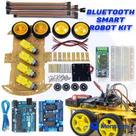 Bluetooth Controlled 4WD Smart Robot Car Kit - Pack A