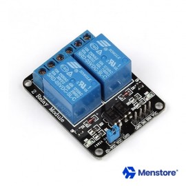 2 Channel Relay Module with Opto-Isolator Protection (5V DC)