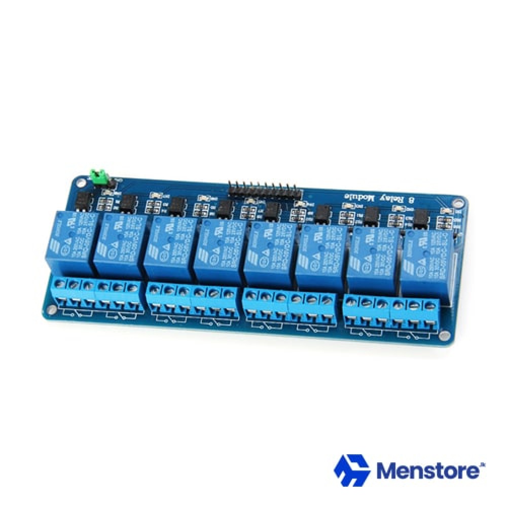 8 Channel Relay Module with Opto-Isolator Protection (5V DC)