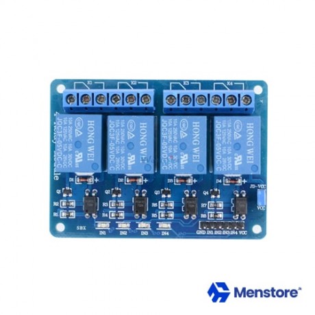 4 Channel Relay Module with Opto-Isolator Protection (5V DC)