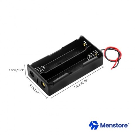 18650 Battery Holder Storage Case For 2 Batteries