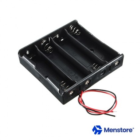 18650 Battery Holder Storage Case For 4 Batteries