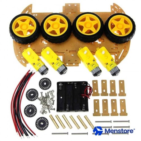 Smart Robot Car Chassis Kits 4WD Speed Encoder Battery Box